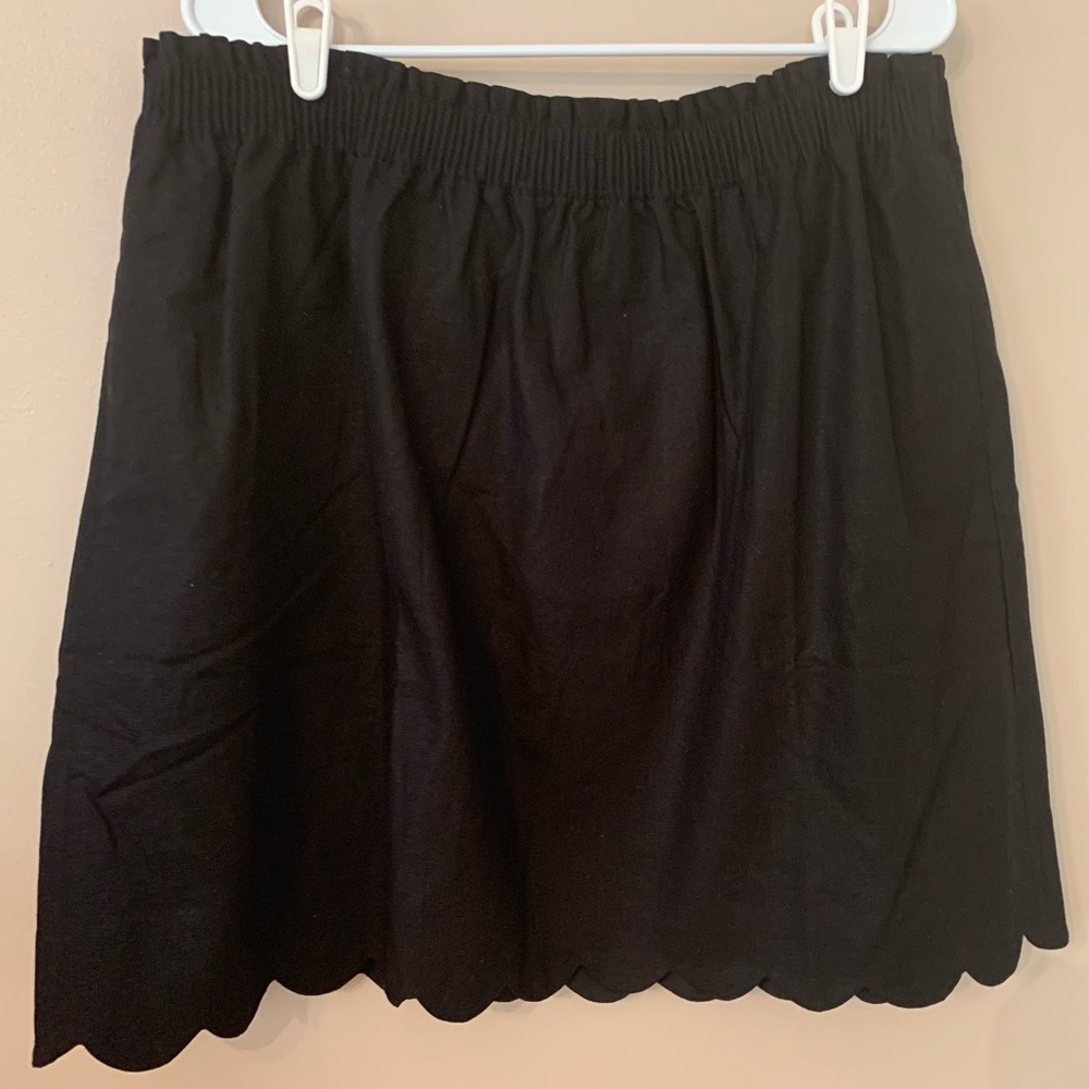 J.Crew Scalloped Sidewalk Lined Mini Skirt